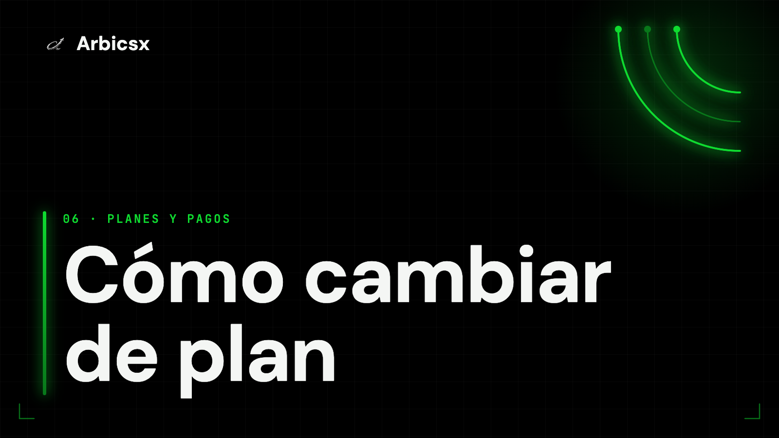 Cómo cambiar de plan