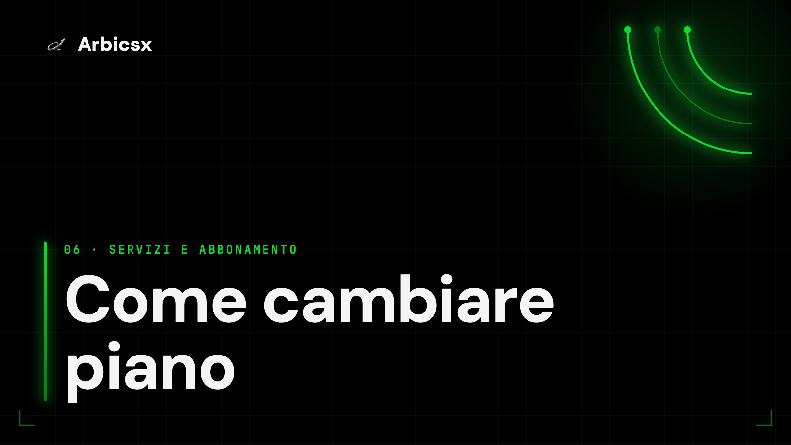 Come cambiare piano