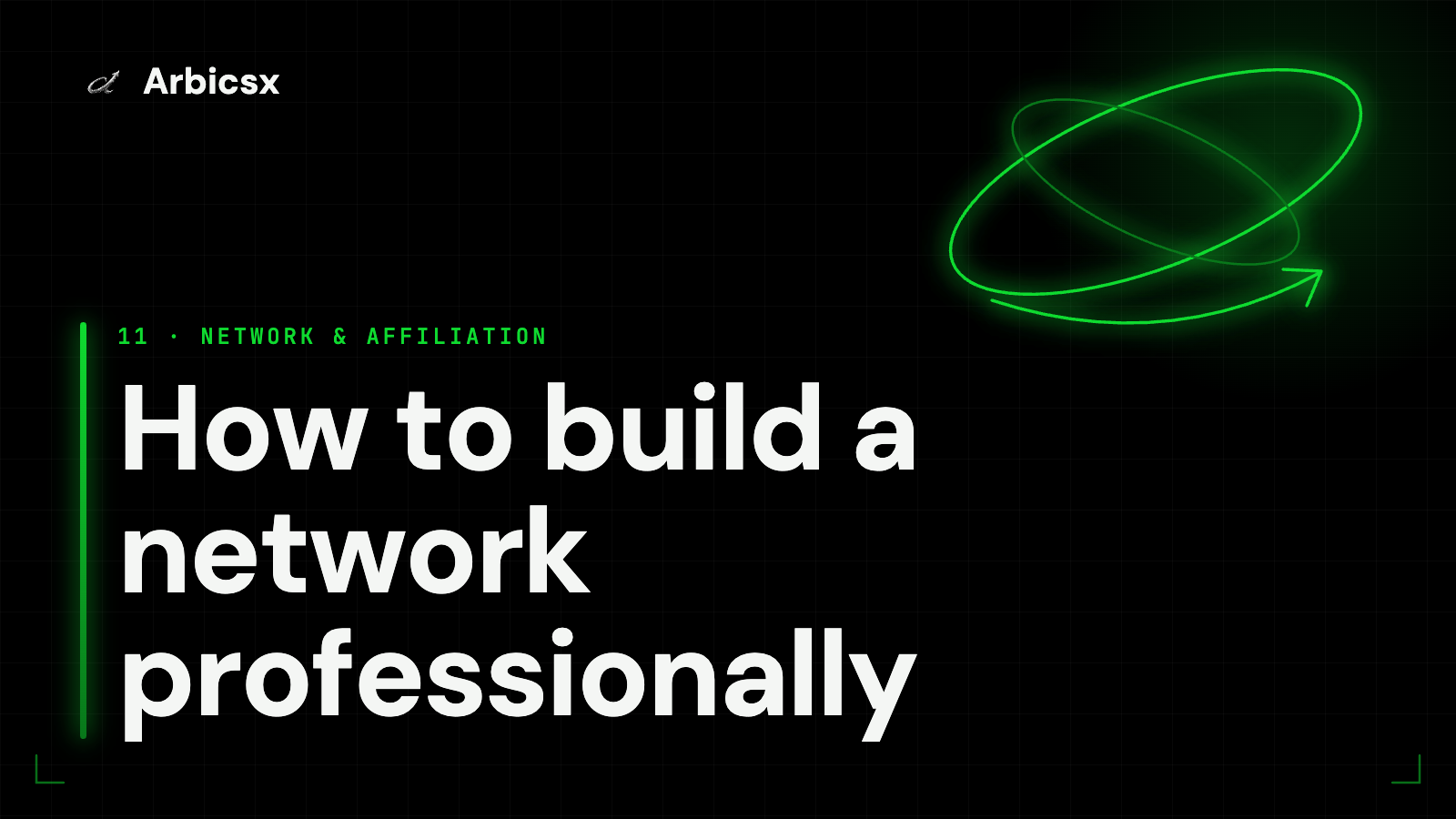 How to build a network professionally