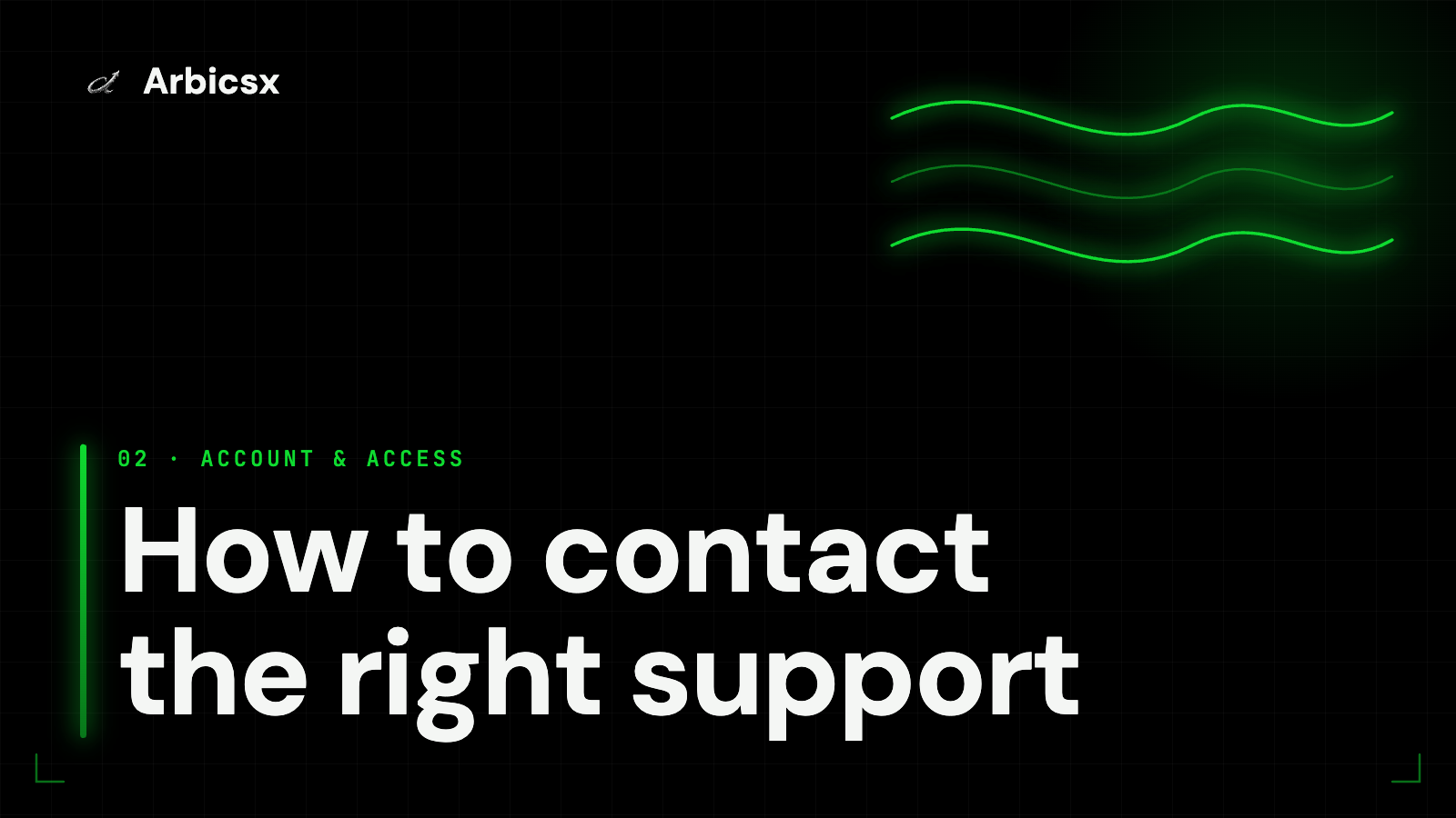 How to contact the right support