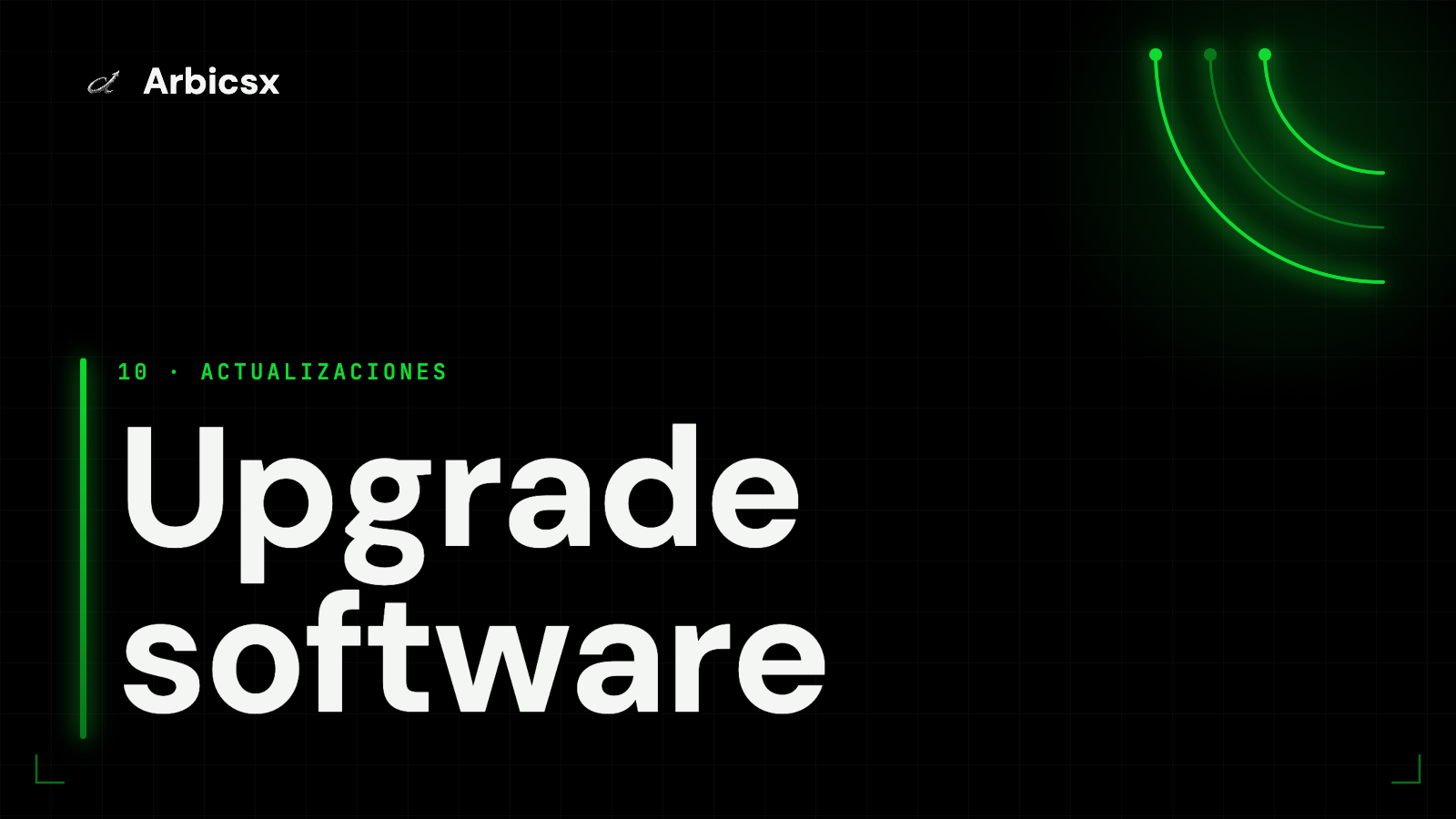 Upgrade software