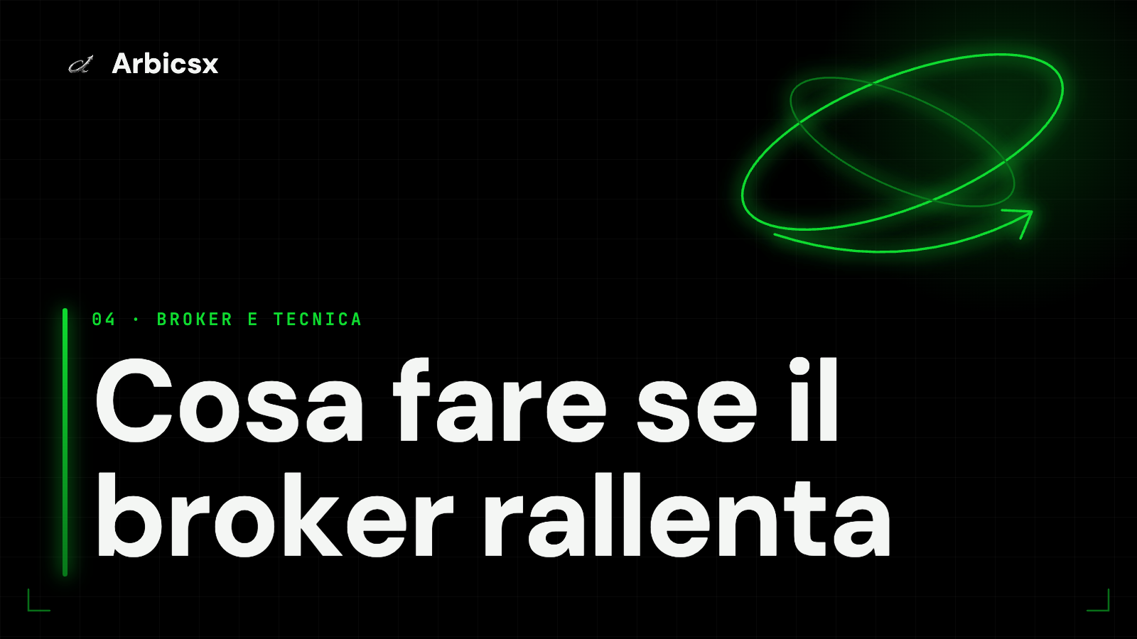 Cosa fare se il broker rallenta