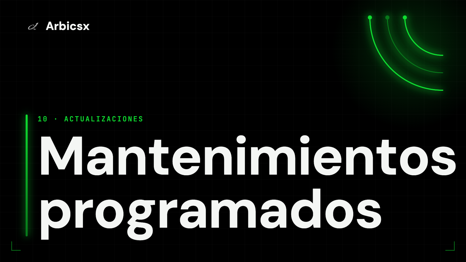 Mantenimientos programados