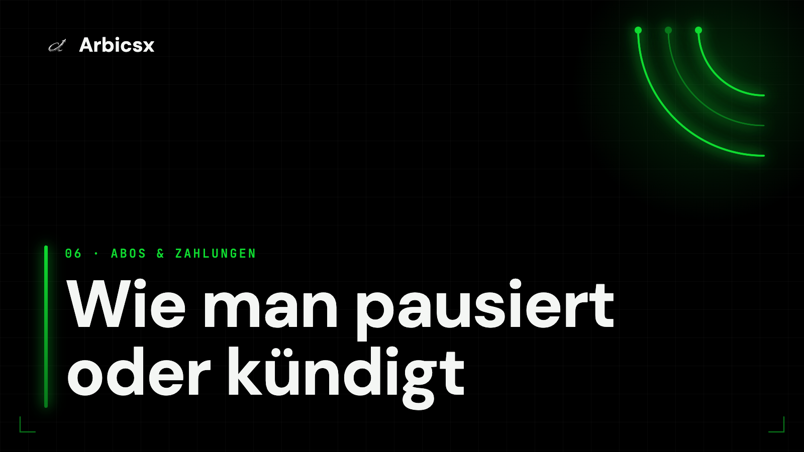 Wie man pausiert oder kündigt