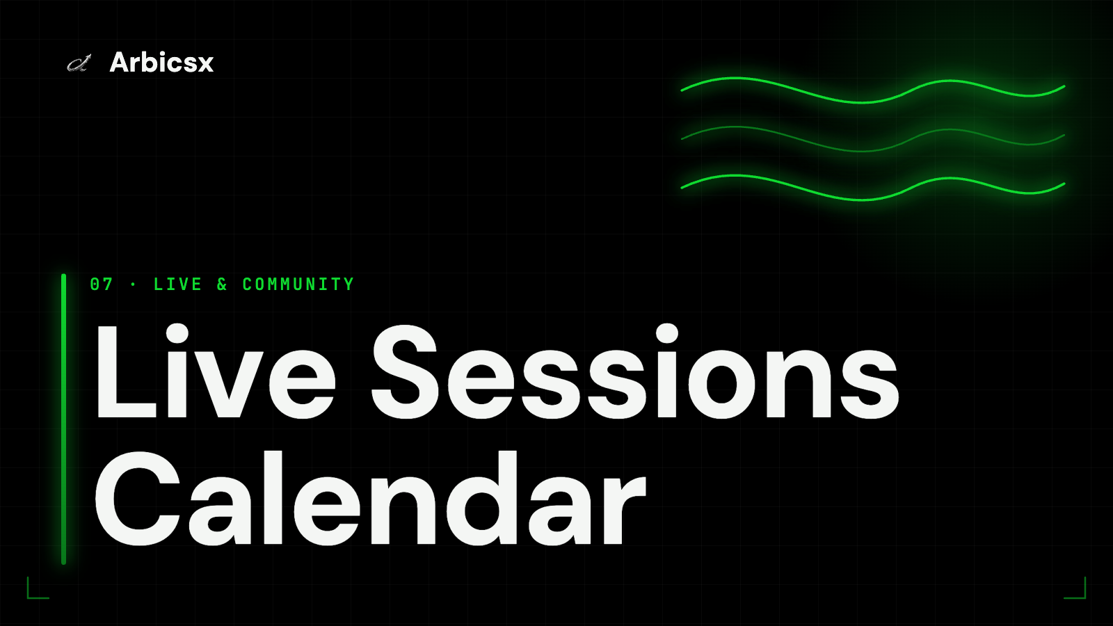 Live Sessions Calendar