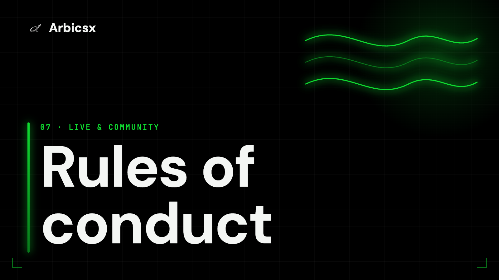 Rules of conduct