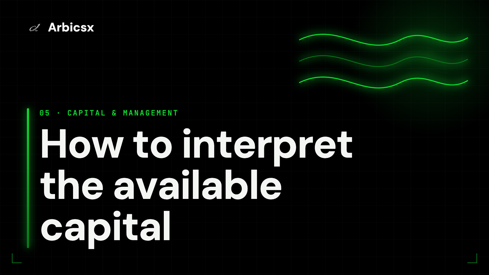 How to interpret the available capital