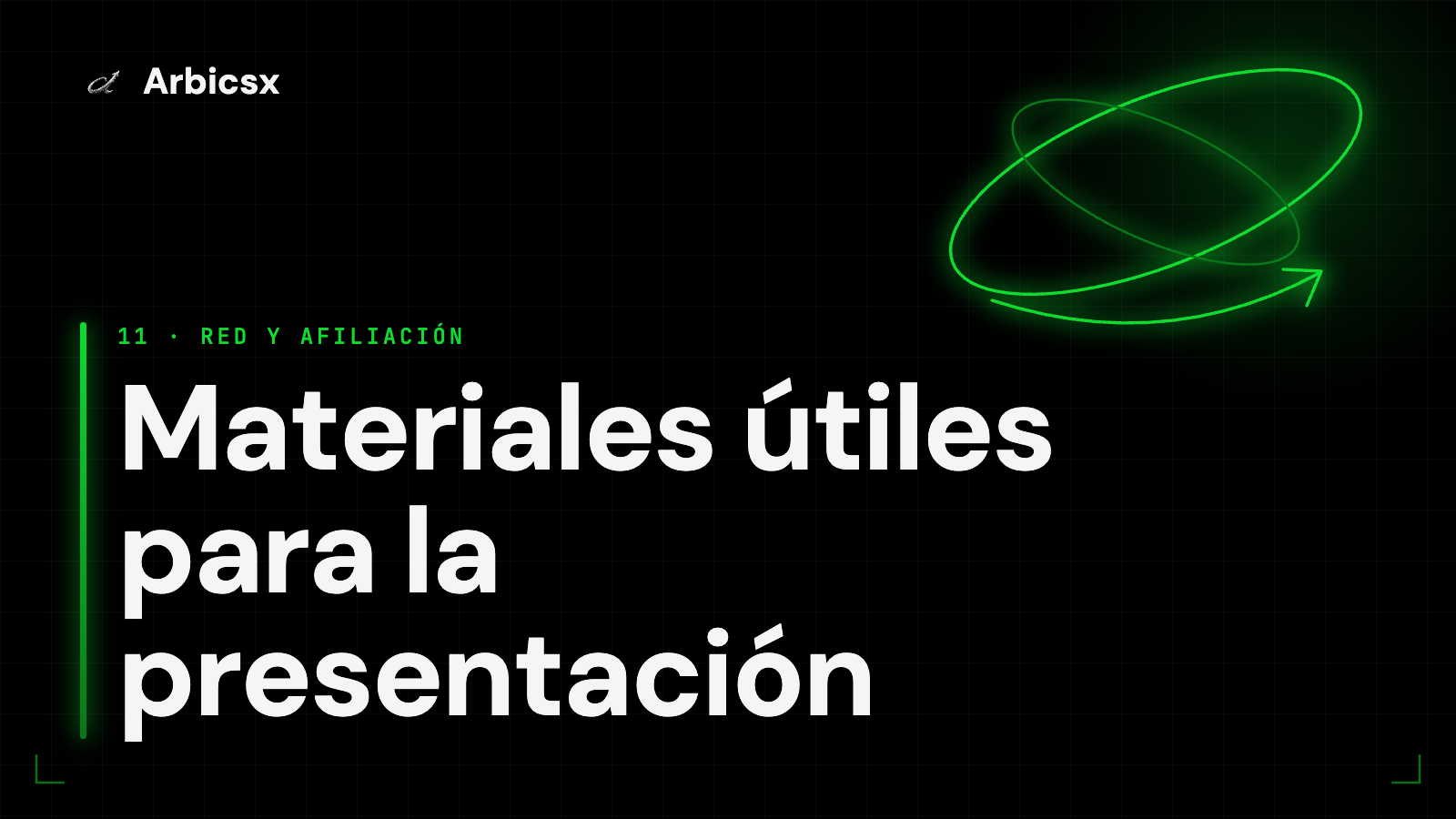 Materiales útiles para la presentación