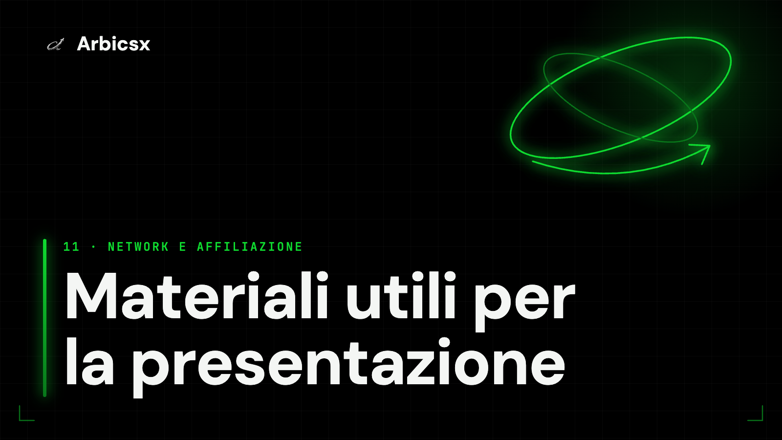 Materiali utili per la presentazione