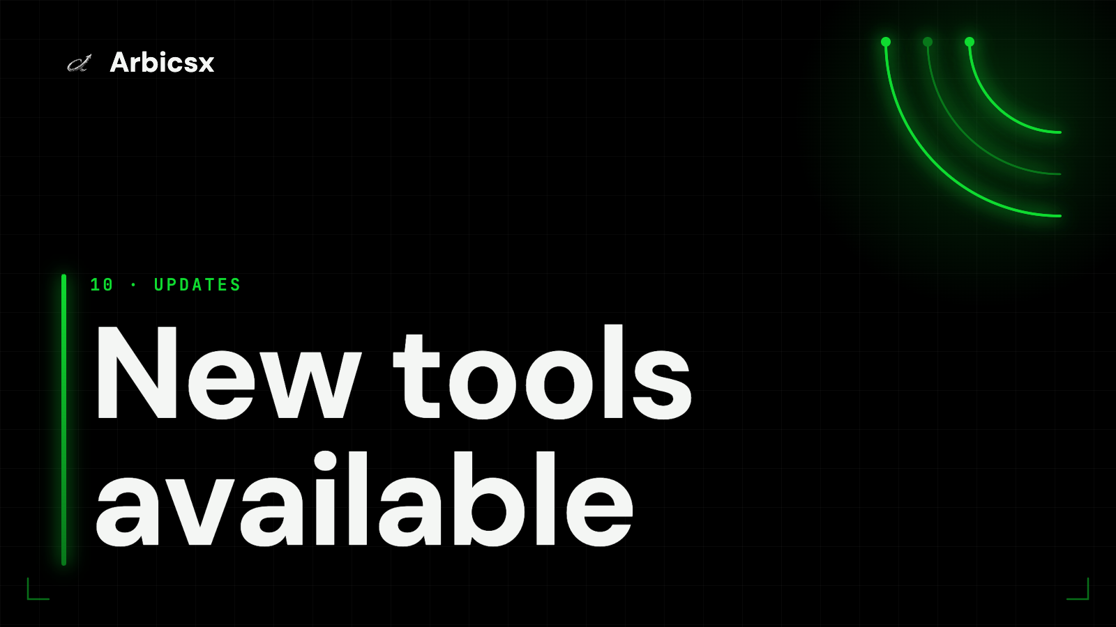 New tools available